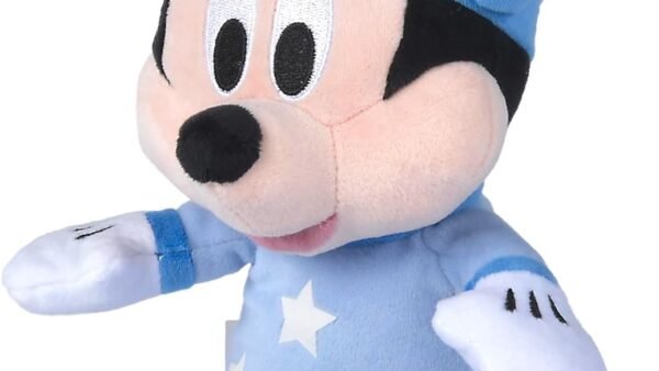 Simba 6315870349 - Disney - Mickey Mouse - Bonne Nuit - Peluche phosphorescente - 25 cm - Mickey Mouse - Jouet pour bébé - Convient dès Les Premiers Mois de Vie