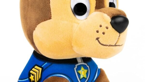 LA PAT’ PATROUILLE - PELUCHE GUND 25 CM CHASE - Peluche Chase Taille 25 cm - Lavable En Surface - Jouet Premier Age - 6058444 - Jouet Bébé 12 Mois et +
