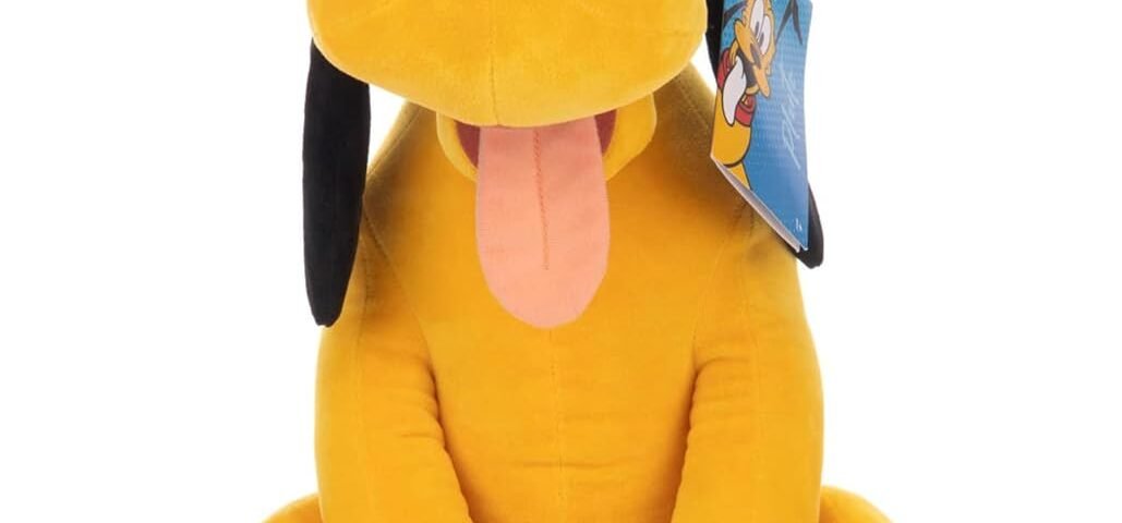 Famosa Softies Peluche Pluto du Film Disney, de Taille Moyenne et Texture Douce et Moelleuse, a Un Son Amusant, à Offrir à Tout âge (760021692)