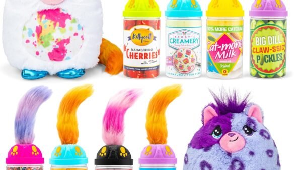 Misfittens Peluche à offrir de chat à collectionner surprise, Basic Fun, 03936, douce, pour filles et garçons, jouets pour jeunes enfants, à partir de 4 ans