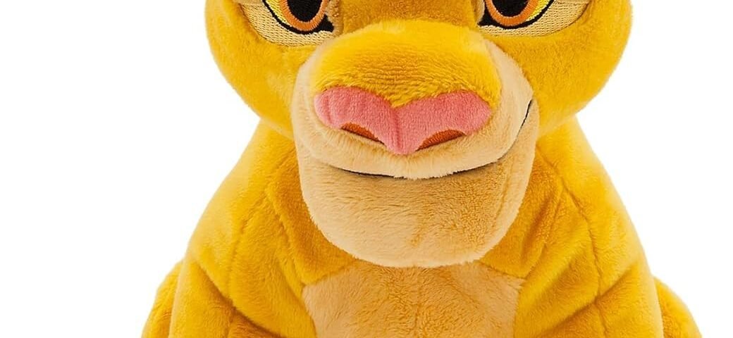 Disney Store Peluche Simba de Taille Moyenne, Le Roi Lion, 33 cm, Personnage câlin en Peluche, Petit Lion avec détails brodés et Toucher Doux